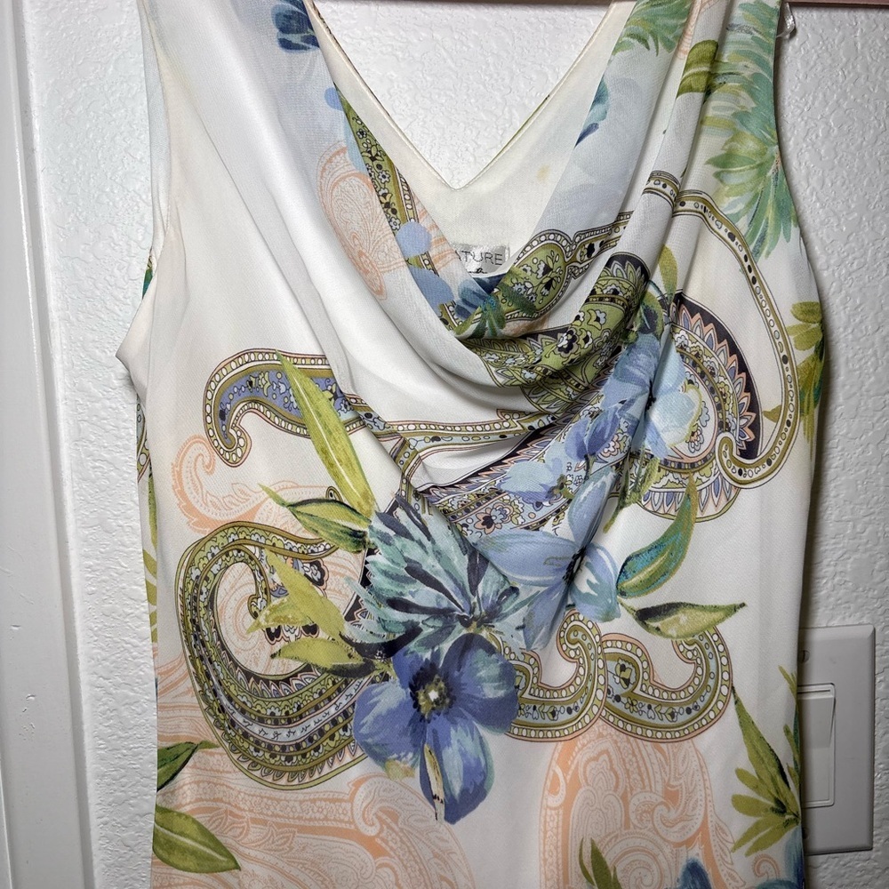 Robbie Bee Paisley Maxi Dress - Blue & Green Print - Picture 2 of 4